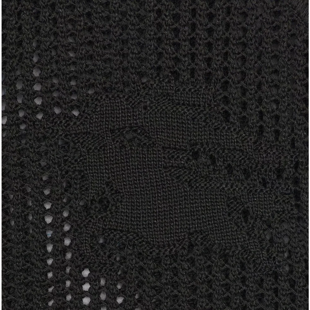 Burberry Men’s silk cotton mesh Onyx Polo shirt - Picture 6 of 6